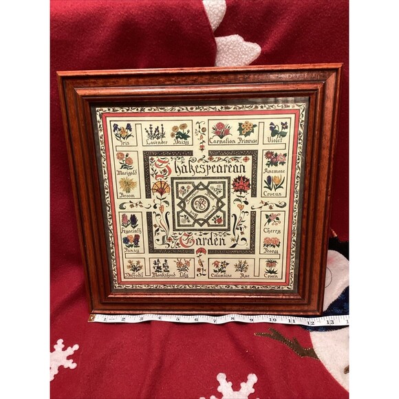 Shakespearean Garden Picture Signed & Framed Print Artist Robert Miller - '93 - Picture 13 of 16